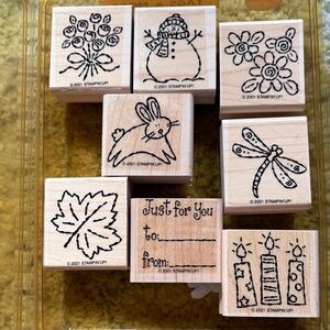 Stampin' Up! Tag & More Wooden rubber stamps
